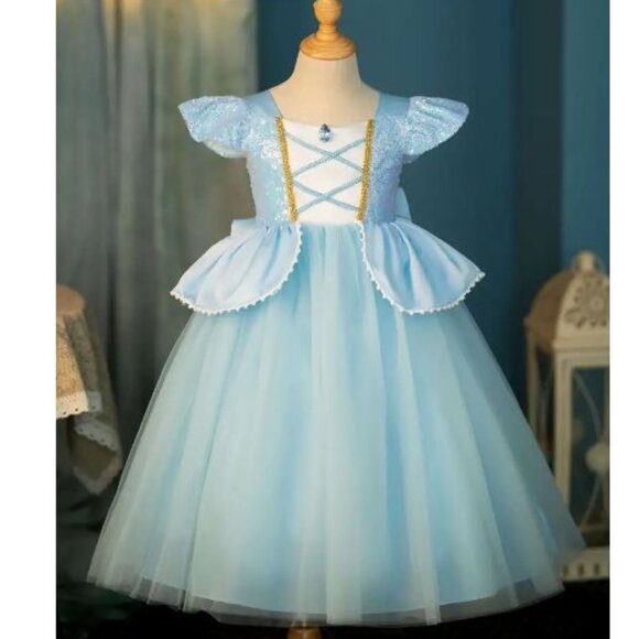 Blue Princess Kids Halloween Costume - Picture 1 of 5